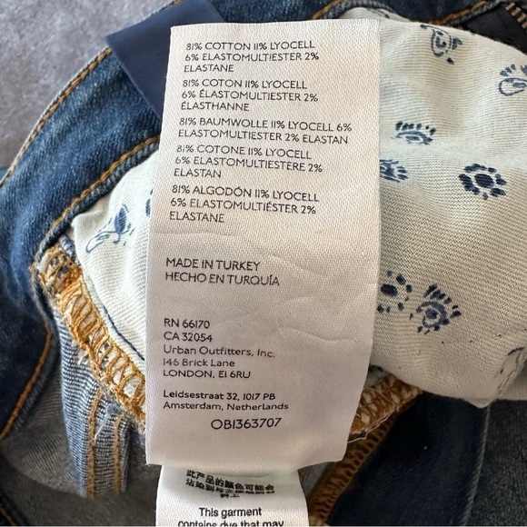 Pilcro Anthropologie Bootcut High Rise Blue Flared Jeans Size 28 - Picture 10 of 13